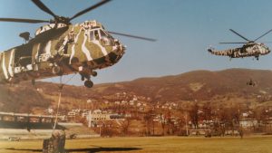 Tactische verplaatsing Korps Mariniers met Heyda in Bosnië